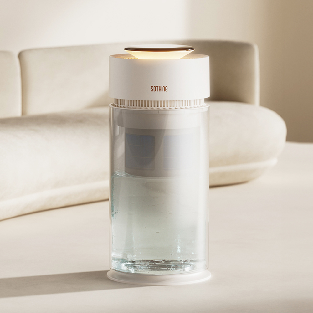 소싱 갤럭시 대용량 자연기화식 가습기 UV살균 음성인식 무드등