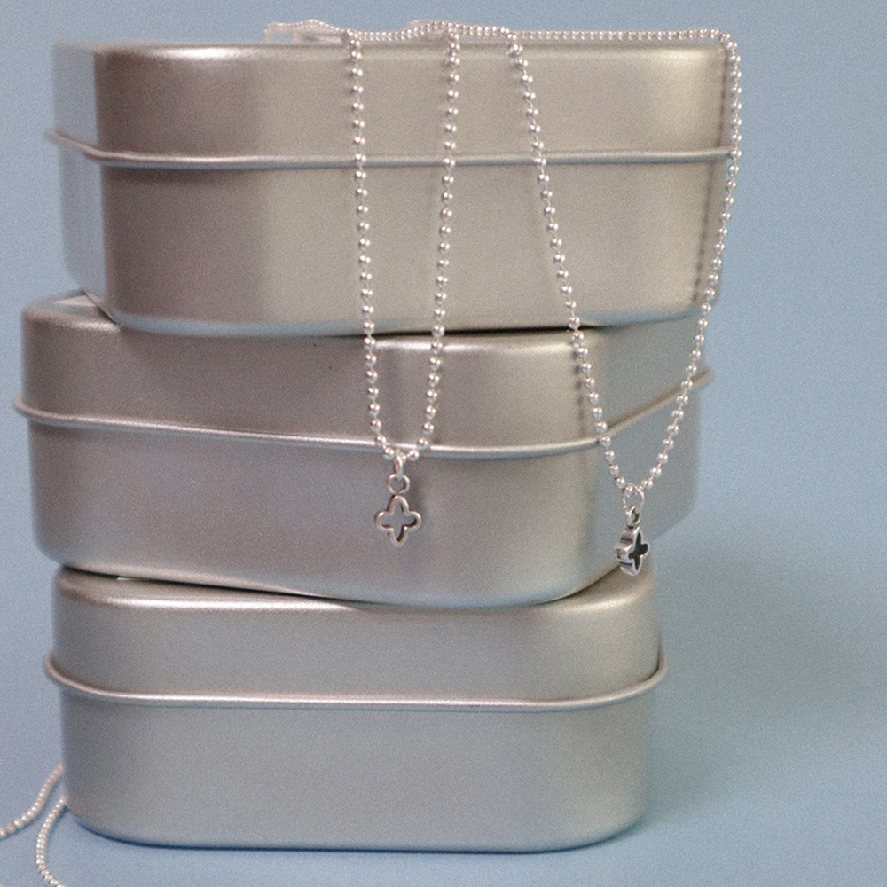 미니 클로버 네크리스 실버925 Mini Clover Necklace - 상세 이미지 4