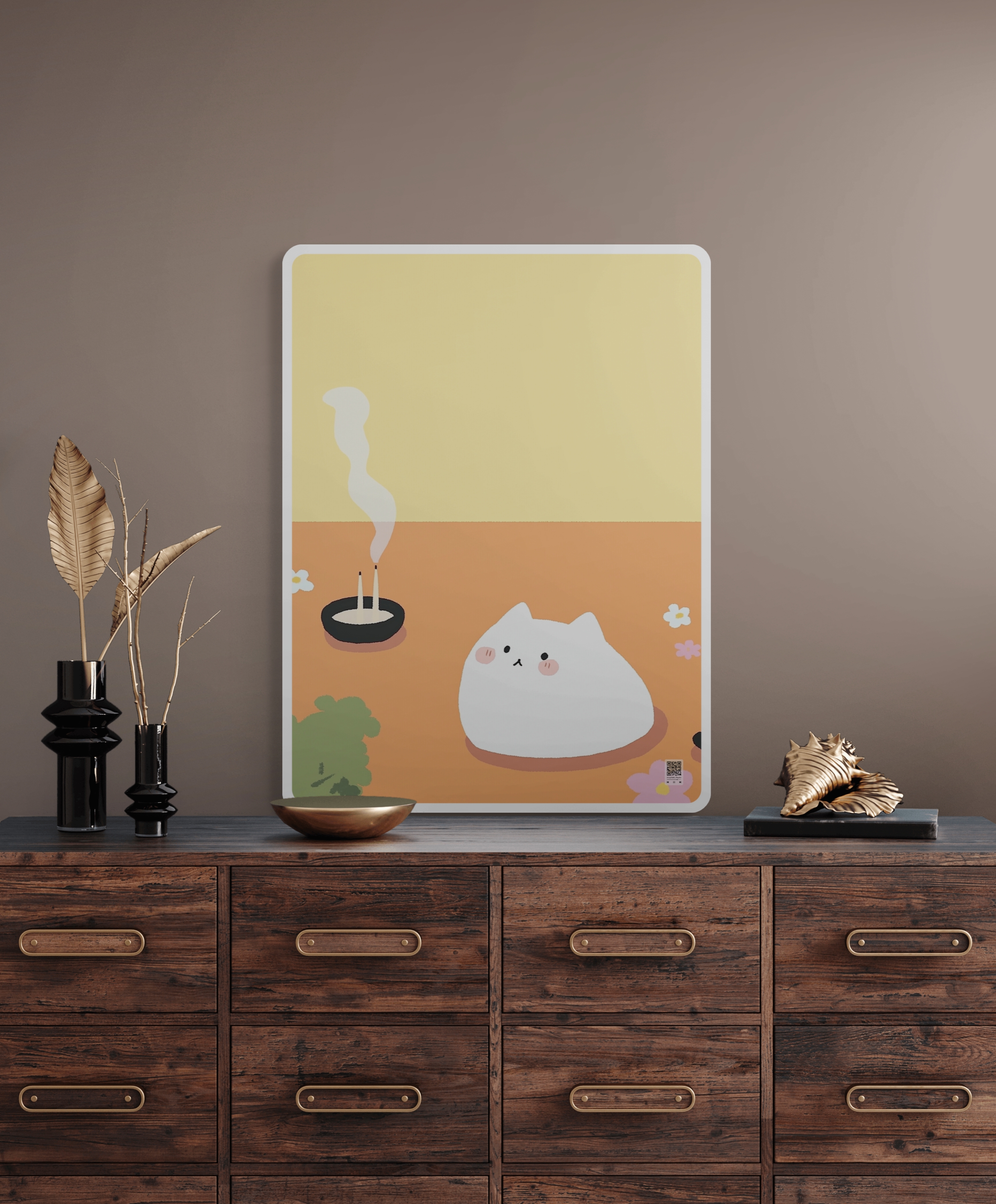 접이식테이블 꽃 동화 좌식 식물 미니 원룸 책상 보조 테이블 소형 48x72