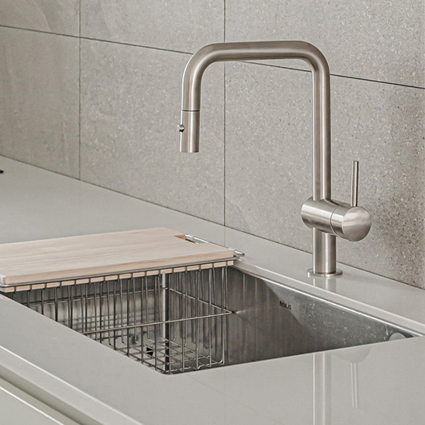 라우체 코인 무광 니켈 주방 싱크수전 코인51109CN