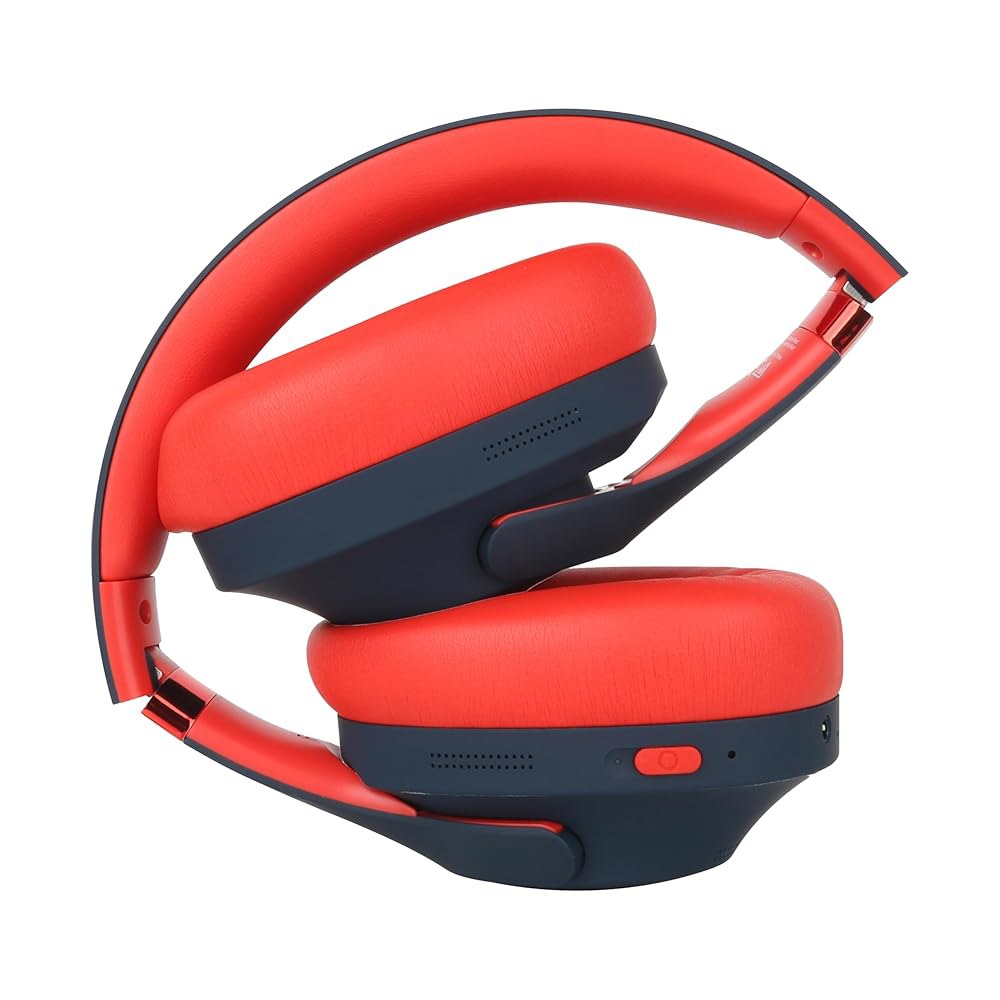 레드불 레이싱 블루투스 헤드폰 RB- 130, 40mm 드라이버, USB-C, 11시간 배터리, AUX 포트, 접이식, 무선, 음악, 게임, 통화, 여행 및 일상적인 사용을 위한 - 상세 이미지 3