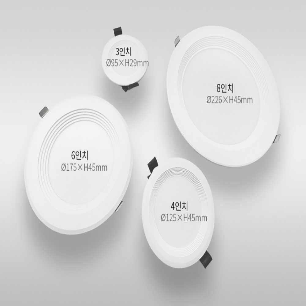 국산 LED 리모컨 디밍 다운라이트 매립등 매입등 7W, 10CM(4인치) 이미지 7
