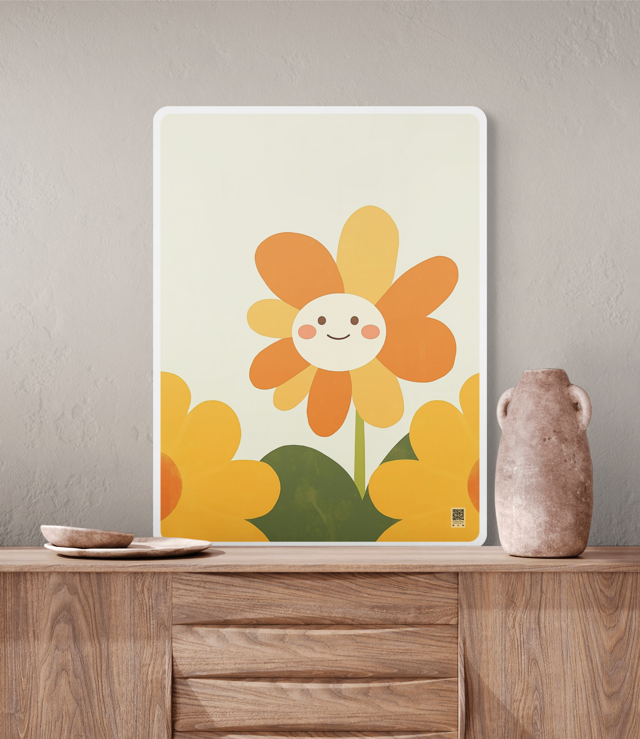 접이식테이블 꽃 동화 좌식 식물 미니 원룸 책상 보조 테이블 소형 48x72