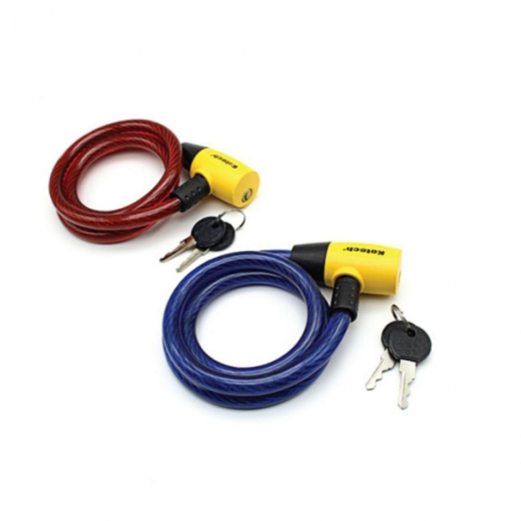 자전거용 열쇠 와이어 잠금장치 컬러와이어 자유번호