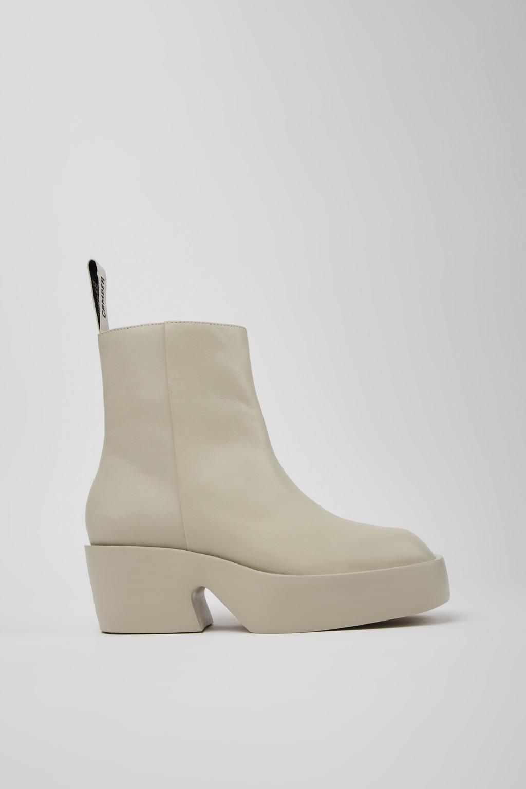 캠퍼 경량 베이지 플랫폼 미들부츠 Billie K400754-006 BEIGE - 메인 이미지