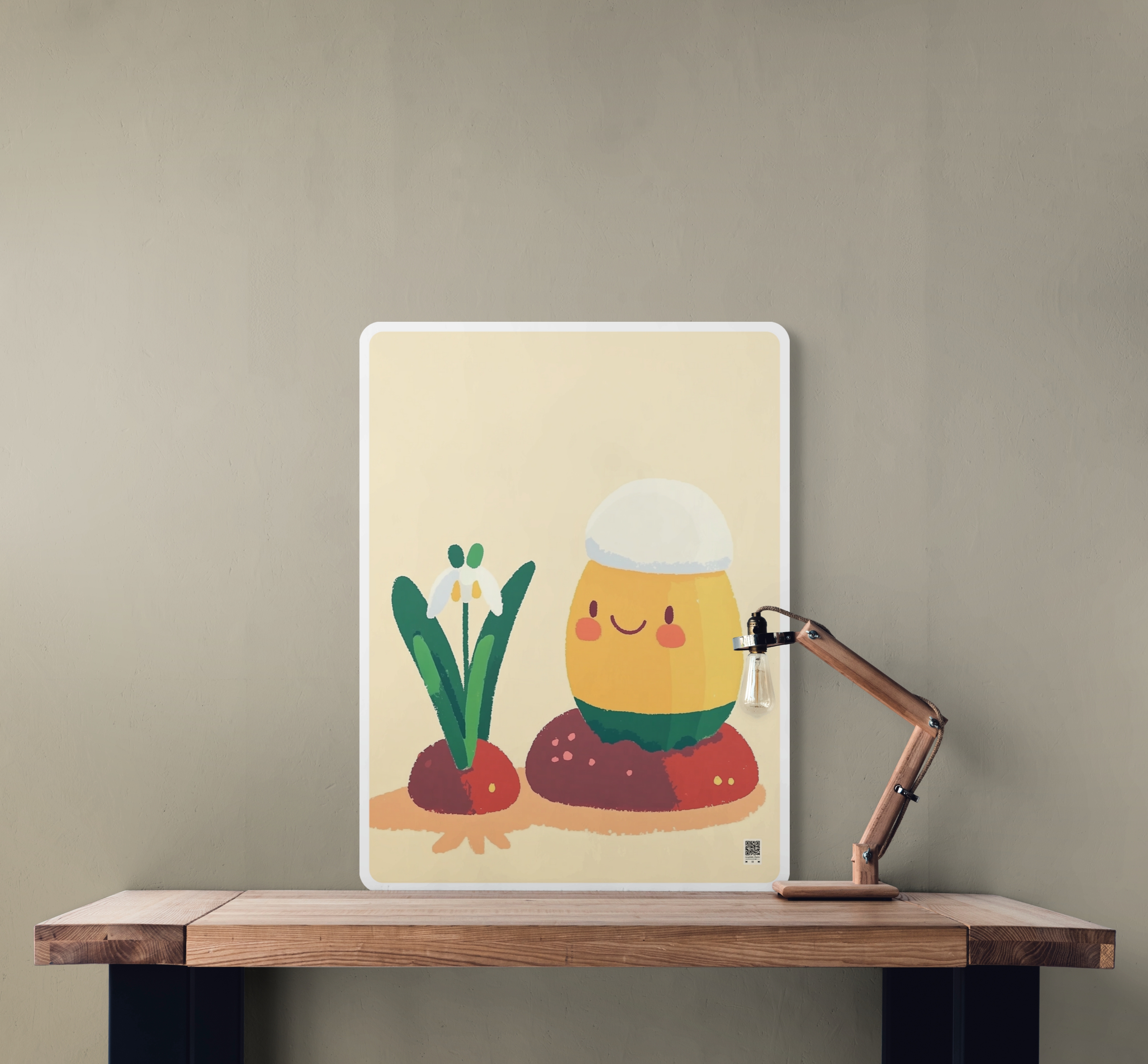 접이식테이블 꽃 동화 좌식 식물 미니 원룸 책상 보조 테이블 소형 48x72