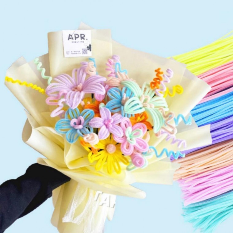 꽃다발 만들기 키트 DIY 축하 선물 재료 성인 - 상품 이미지