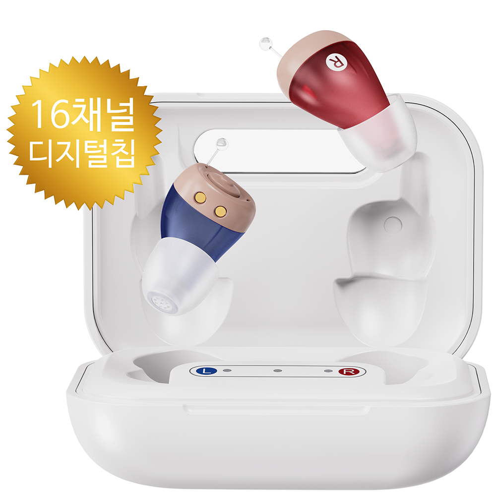 디지털 음성증폭기 hearX1 pro 부모님 선물 FDA등록 충전식 소리증폭기 - 상품 이미지