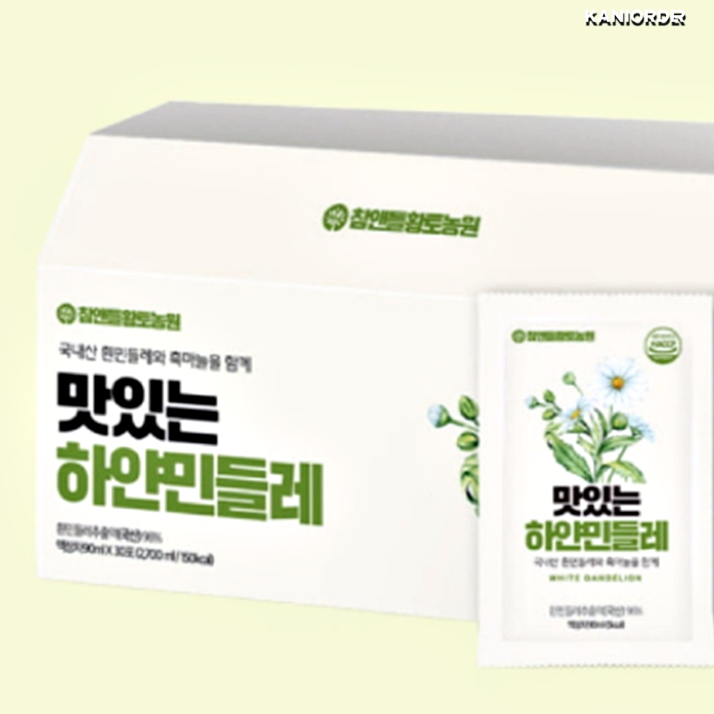 흰민들레 즙 수험생 학생 직장인 건강식품 국내산 하얀민들레 추출액 30포 - 상품 이미지