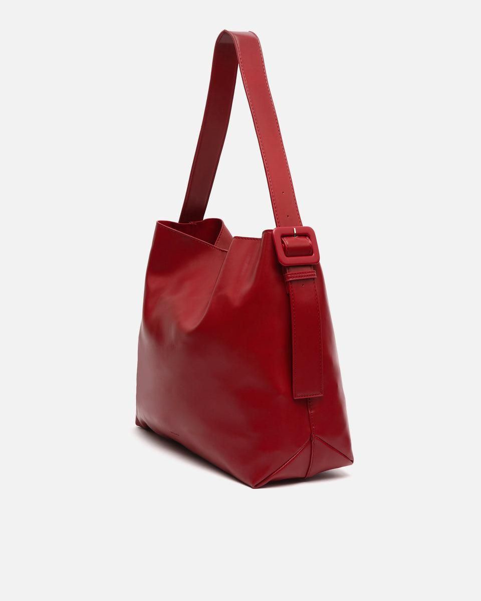 미사코 소프트 레더 터치 베이직 호보백 Saby-4900429169011 BURGUNDY - 상세 이미지 4