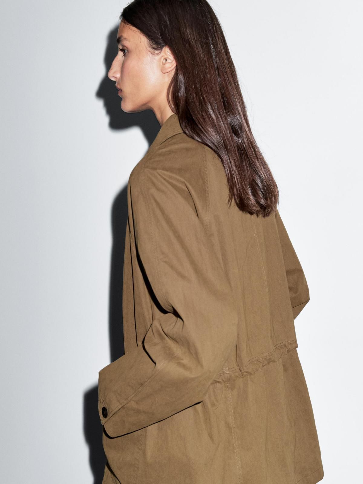 마시모두띠 테크니컬 코튼블렌드 트렌치코트 6771/800 BROWN - 상세 이미지 4