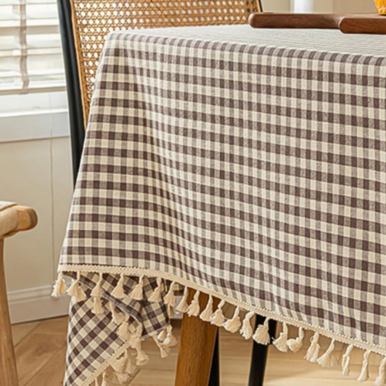 식탁보 테이블 린넨 주방 인테리어 모던 체크