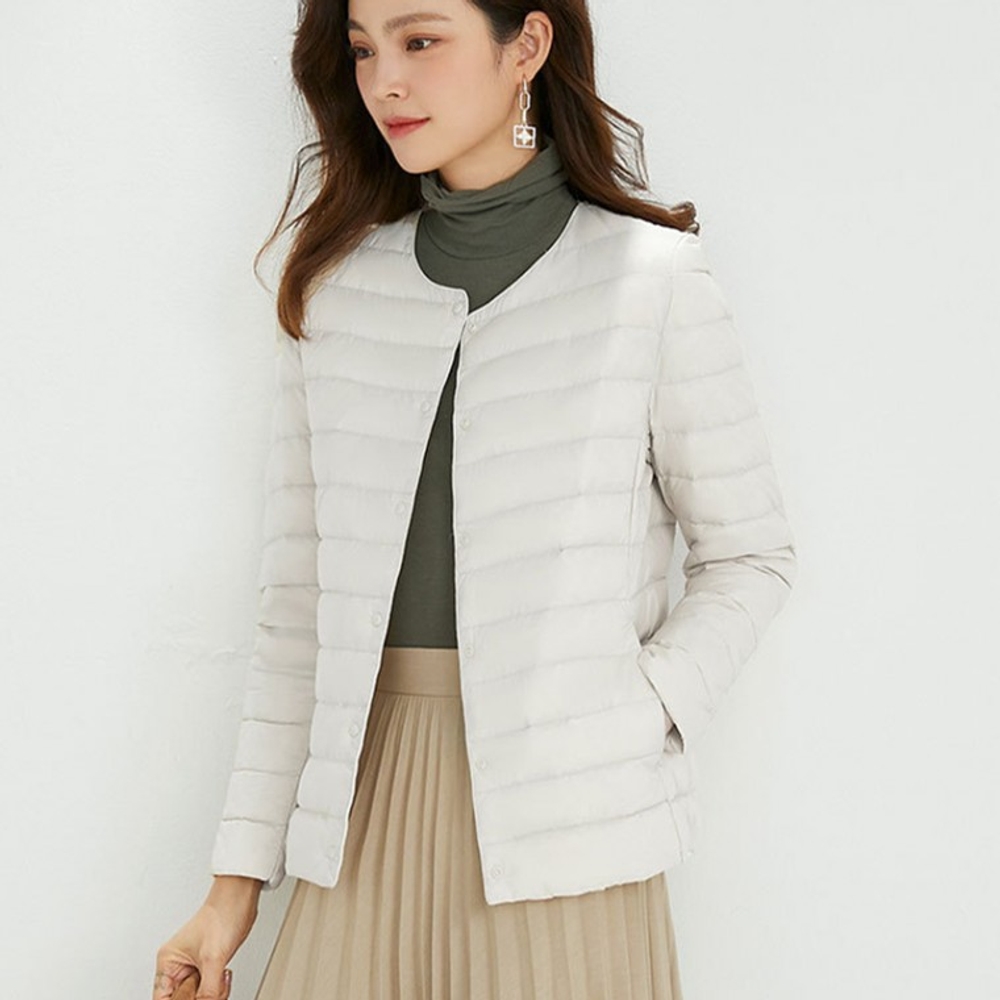 오리털 경량패딩 여성 슬림 패딩점퍼 4종