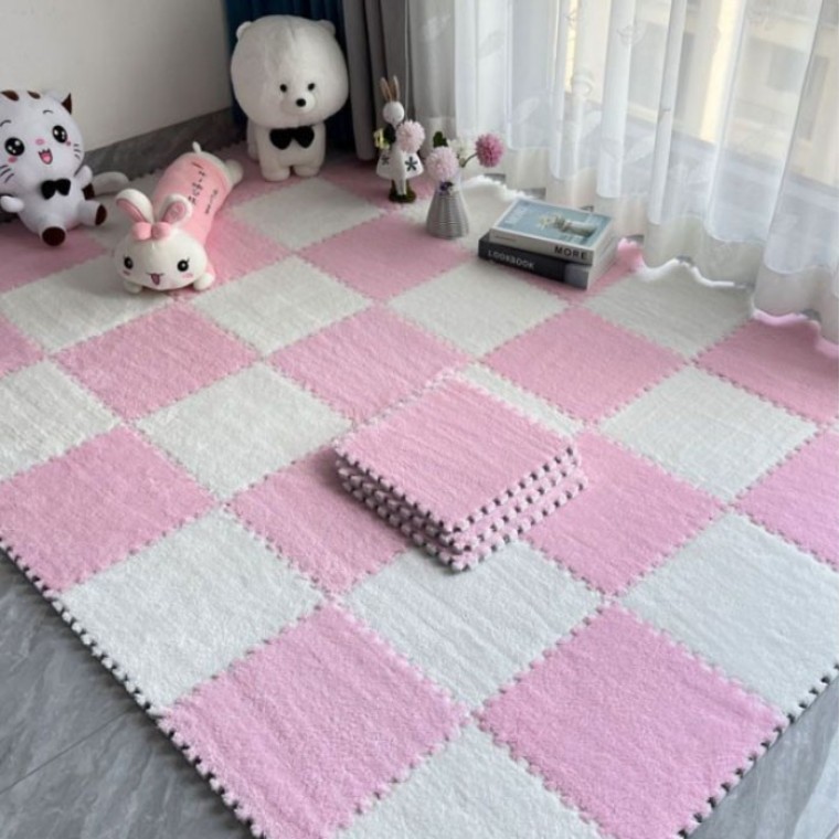 벨벳조립매트 조립매트 퍼즐매트 층간소음방지 베란다매트 겨울용 인테리어매트 30x30cm 16P 세트 - 상품 이미지