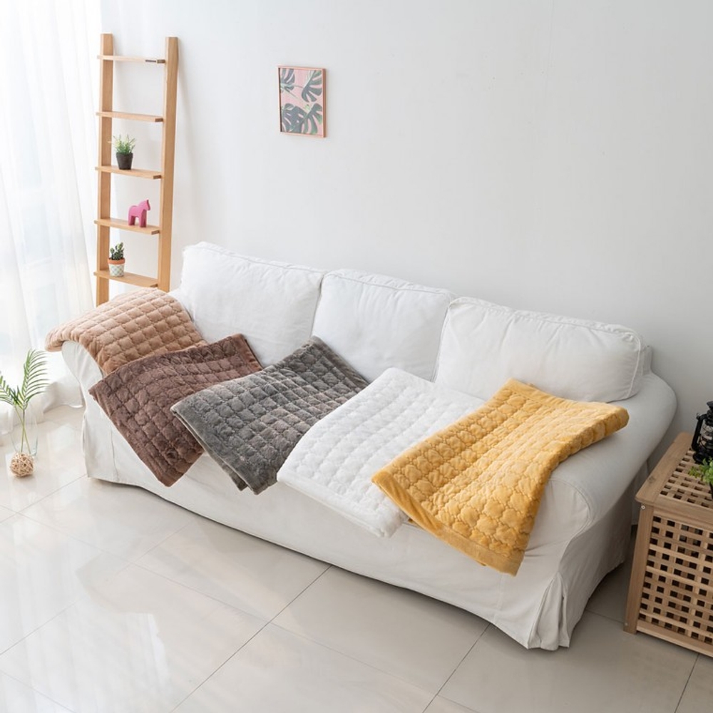 겨울 극세사 밍크 무지 쇼파패드 3인용 4인용 6인용 돌소파용