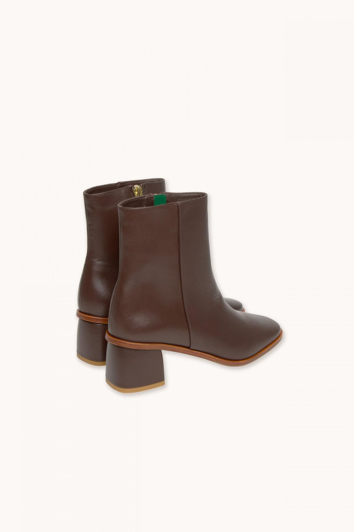 타이니코튼 트렌디 다크 브라운 앵클부츠 AW25-684-M05 ONE COLOR - 상세 이미지 4