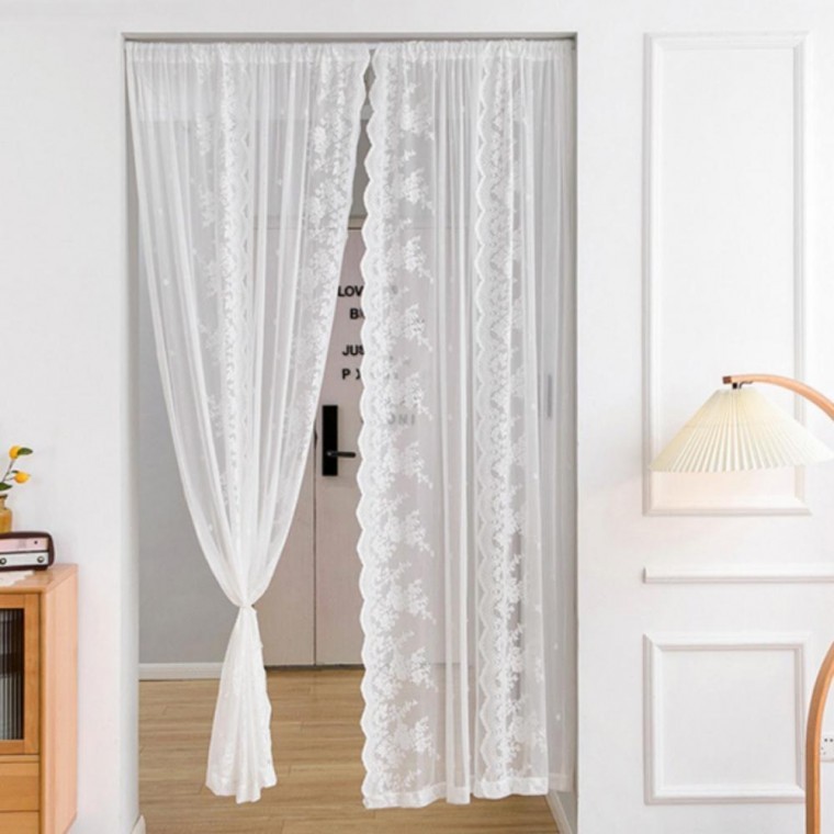 레이스 커튼 안방 창문 쉬폰 고급 1800ml