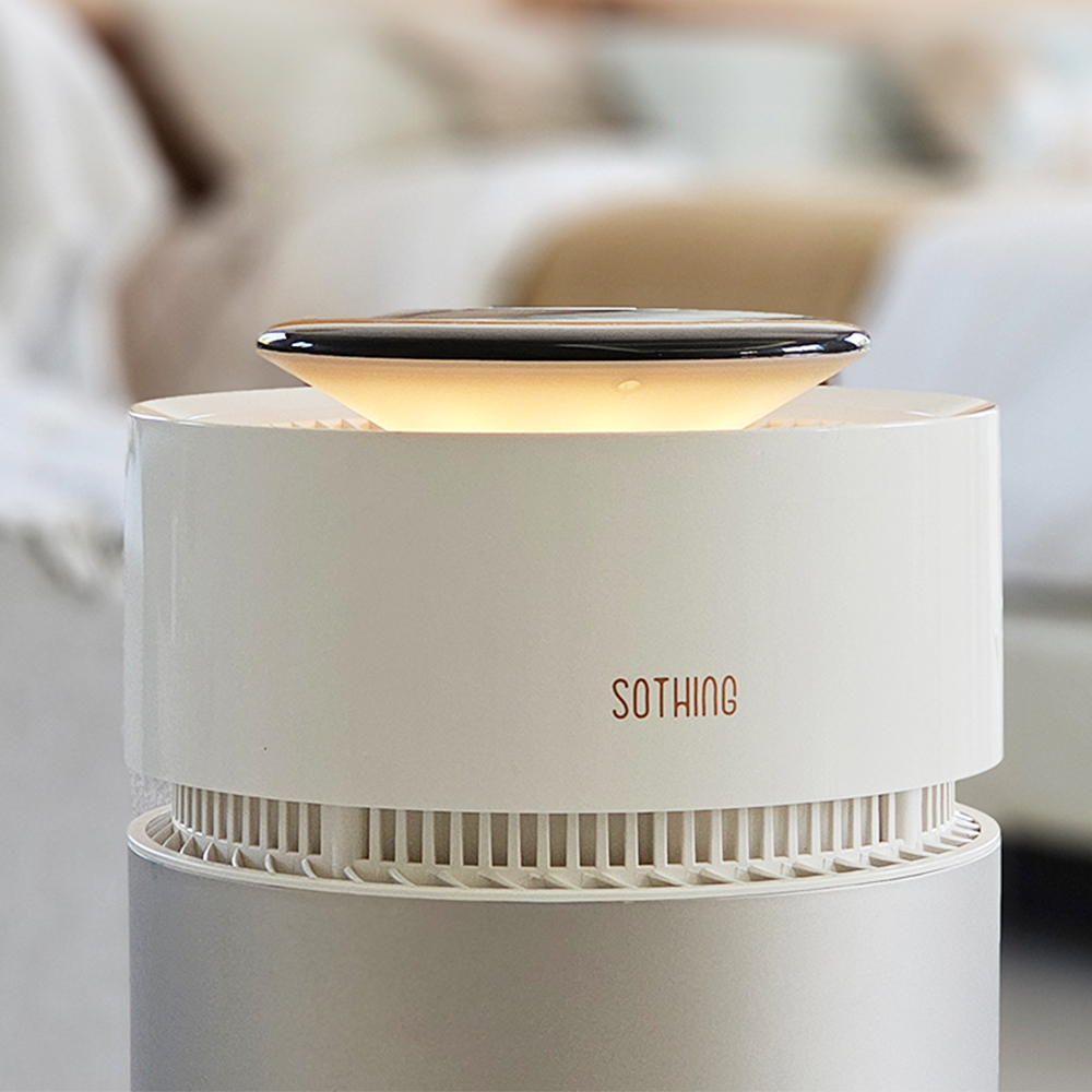 소싱 갤럭시 대용량 자연기화식 가습기 UV살균 음성인식 무드등