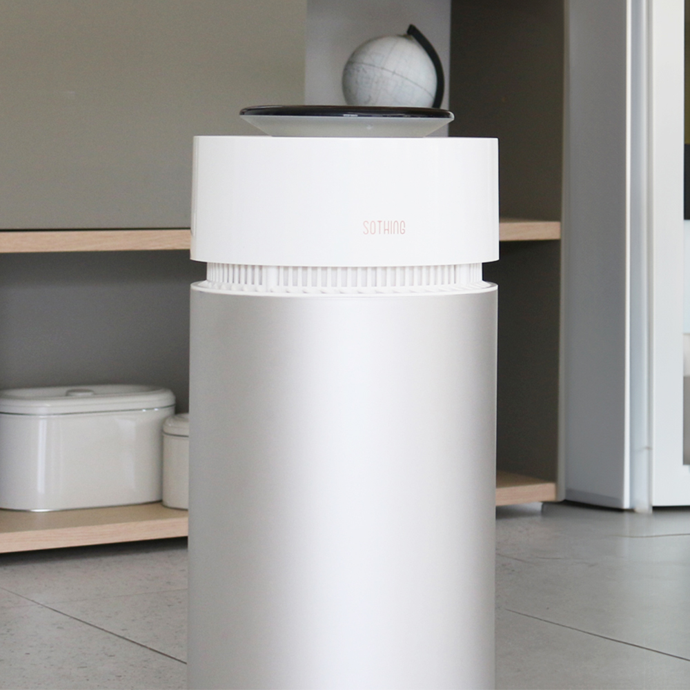 소싱 갤럭시 대용량 자연기화식 가습기 UV살균 음성인식 무드등