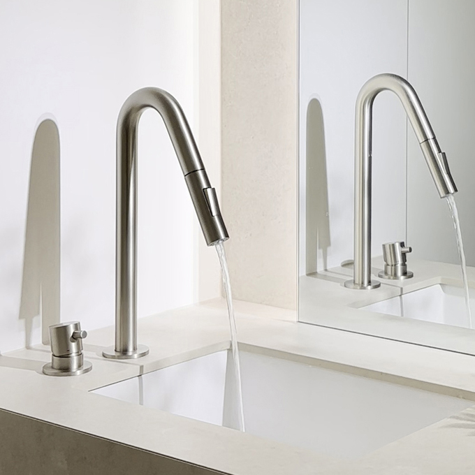 라우체 쿠치나 무광 니켈 주방 싱크수전 쿠치나TM0024N