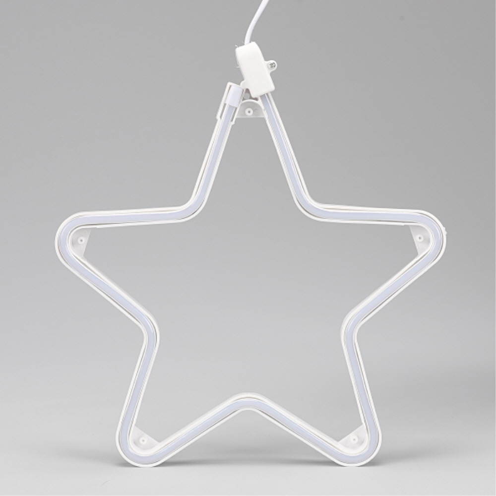 LED 네온플렉스 별 DC24V 30Cm 무점멸 전구색 크리스마스 트리 장식 - 상세 이미지 2