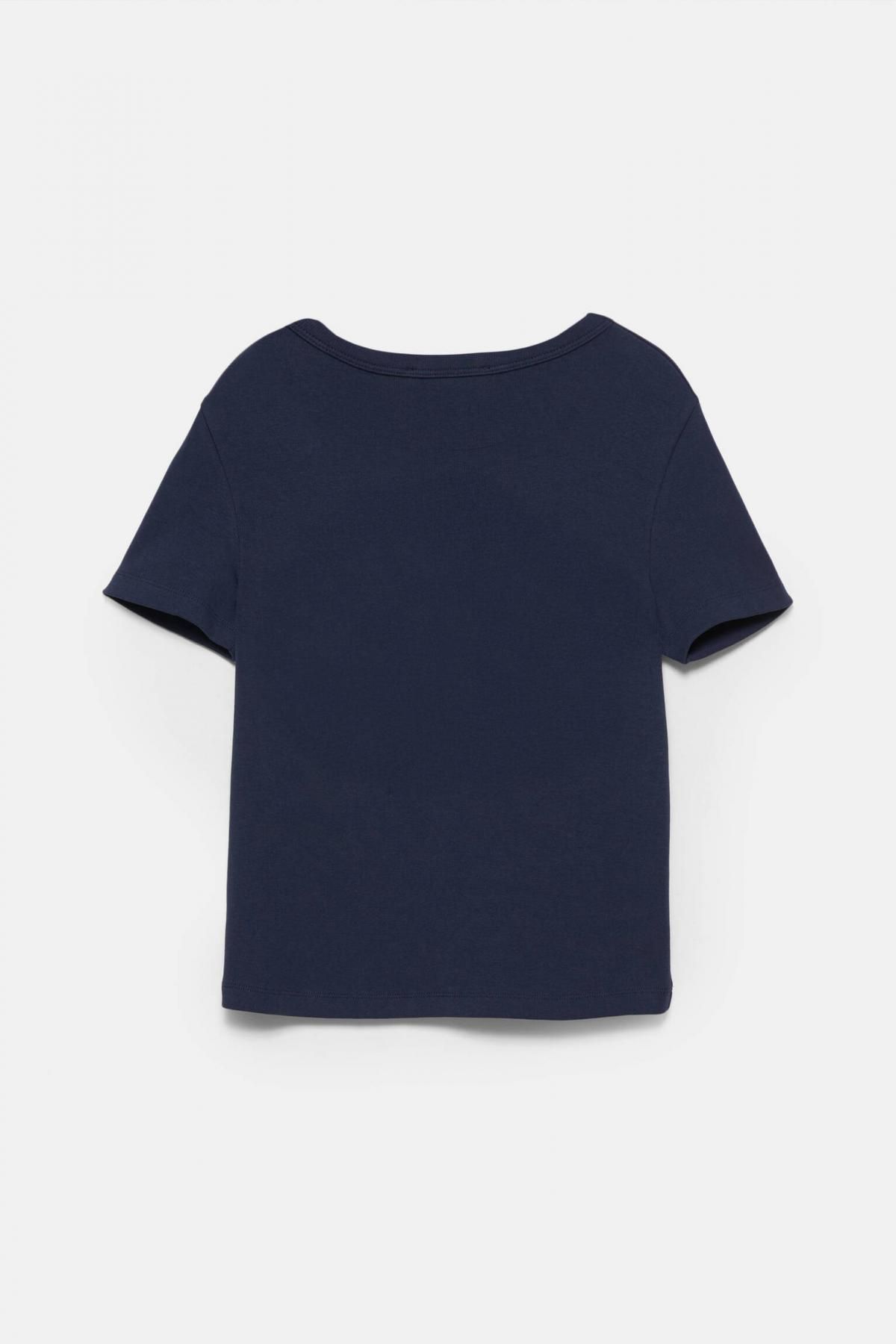 풀앤베어 코튼 자수 레터링 그래픽 네이비 반팔 티셔츠 7152/397 NAVY 이미지 7