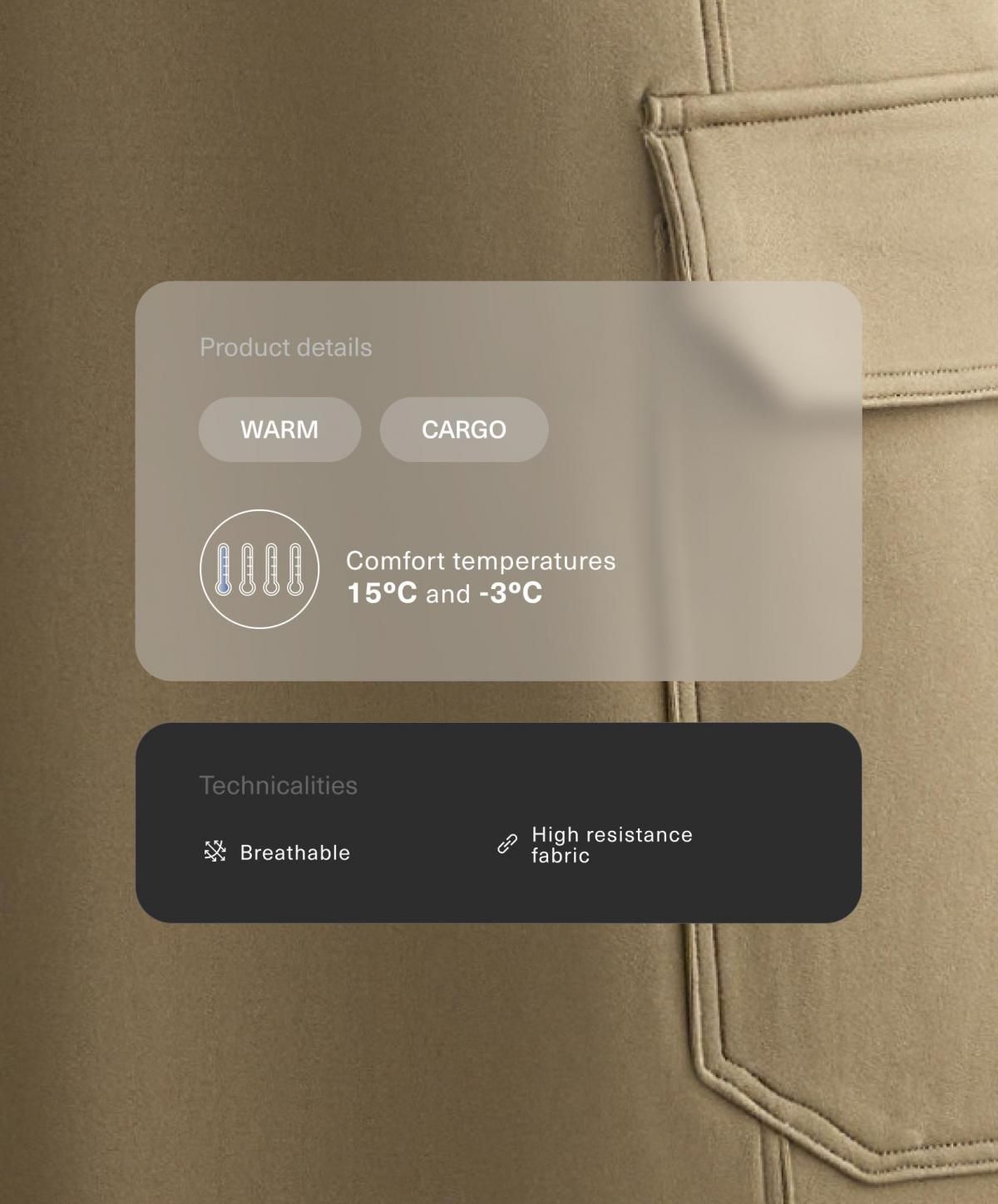 오이쇼 테크니컬 하이라이즈 와이드 카고 팬츠 4029/230 MILITARYKHAKI - 상세 이미지 2