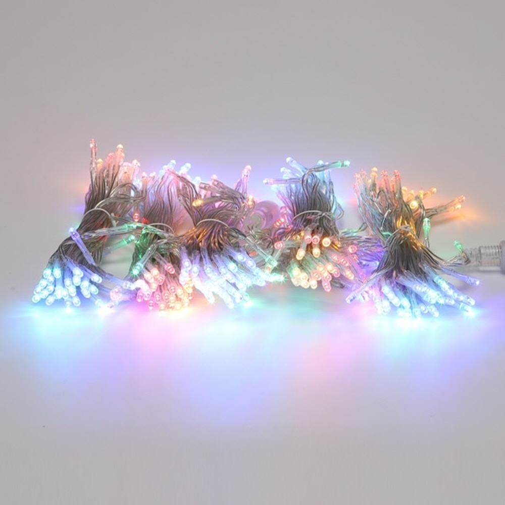 LED 트리구 300구 연결형 DC24V 투명선 4색 RGB 크리스마스 트리 전구 - 상품 이미지