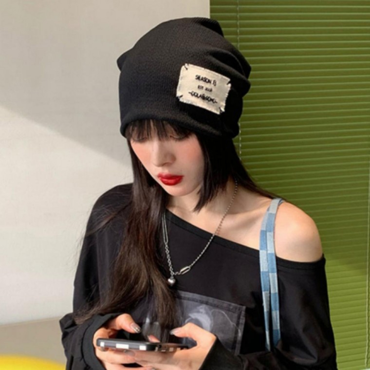 얇은 면 비니 벨스틴 사계절 남자 여자 스타일모자 - 메인 이미지