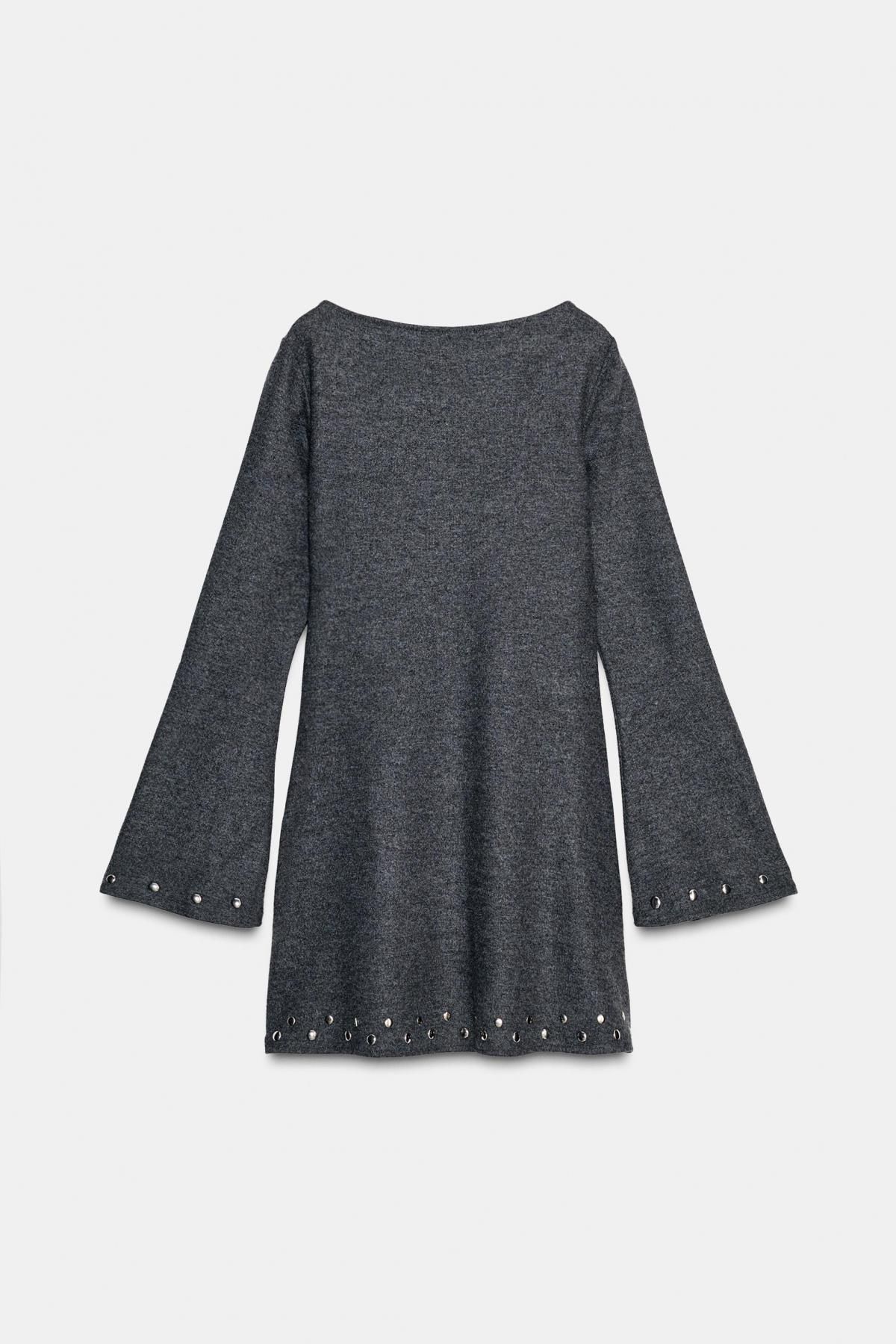 자라 소프트 스터드 미니 원피스 5039/853 ANTHRACITE GREY - 상세 이미지 5