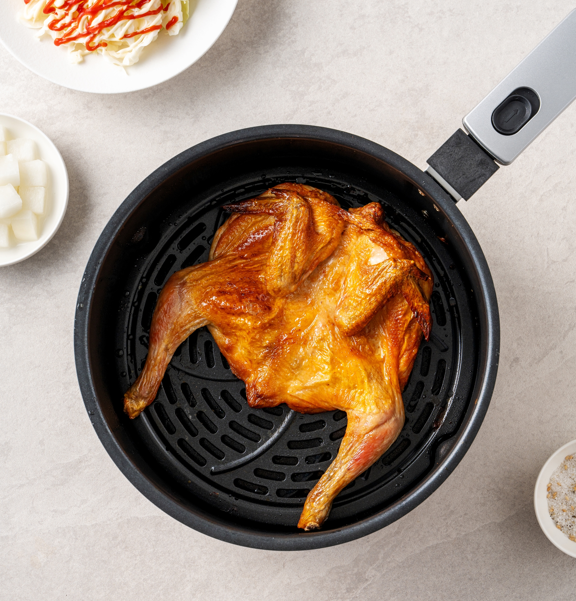 국내산 옛날통닭 2마리 후라이드 치킨 에어프라이어 염지닭 오리지널 매운맛 이미지 3