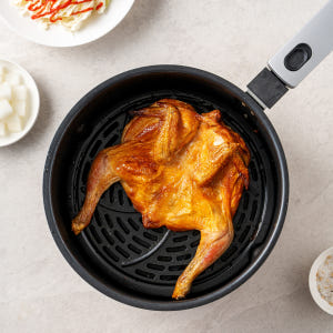 국내산 옛날통닭 2마리 후라이드 치킨 에어프라이어 염지닭 오리지널 매운맛 맛있게 먹은 솔직 후기 - 상품 이미지 3