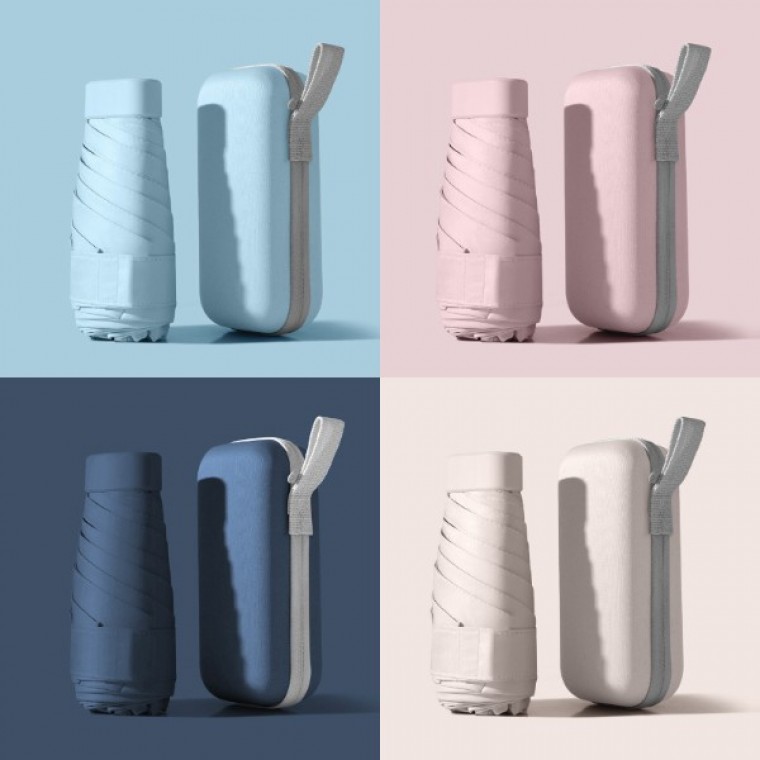 우양산 캡슐 양산 우산 암막우산 사각마카롱 5단 양우산 접이식양산 접이식우산 자외선차단