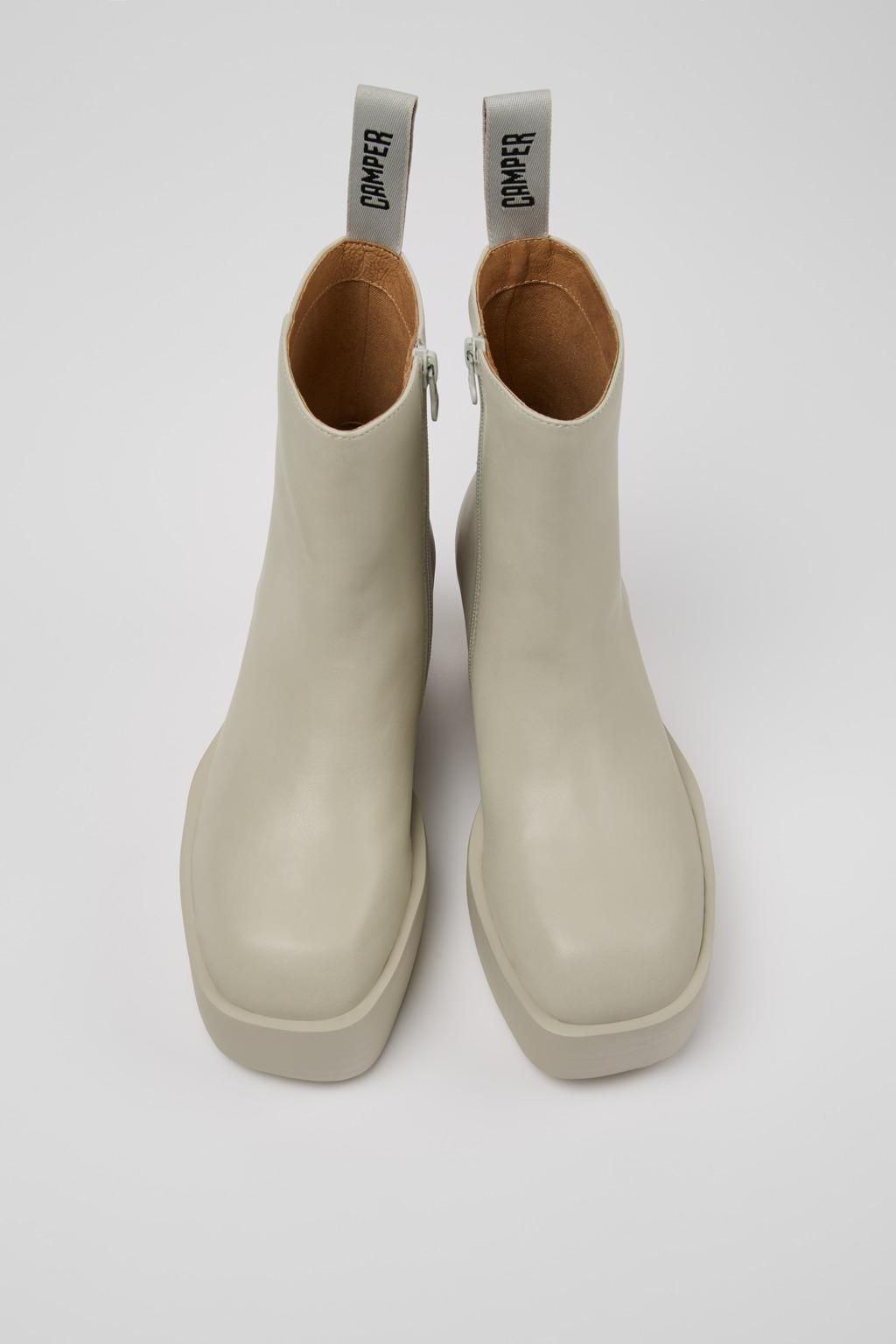 캠퍼 경량 베이지 플랫폼 미들부츠 Billie K400754-006 BEIGE - 상세 이미지 4