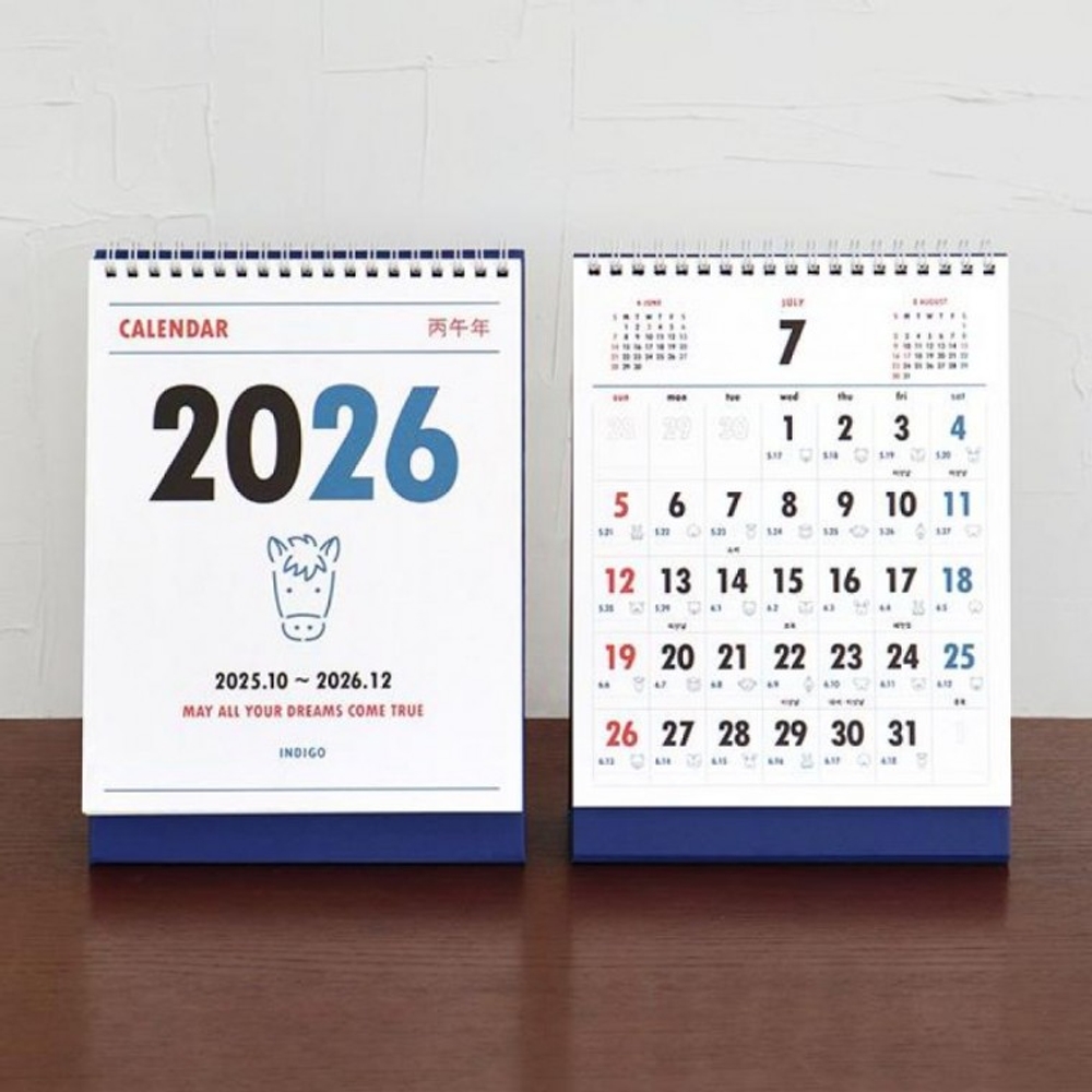 2026 루나 옛날 음력 탁상 달력 절기 데스크 캘린더 - 상품 이미지