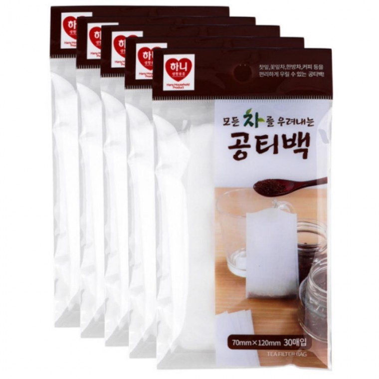 공티백 육수 티백주머니 하니 30매입 묶음 5개 - 상품 이미지