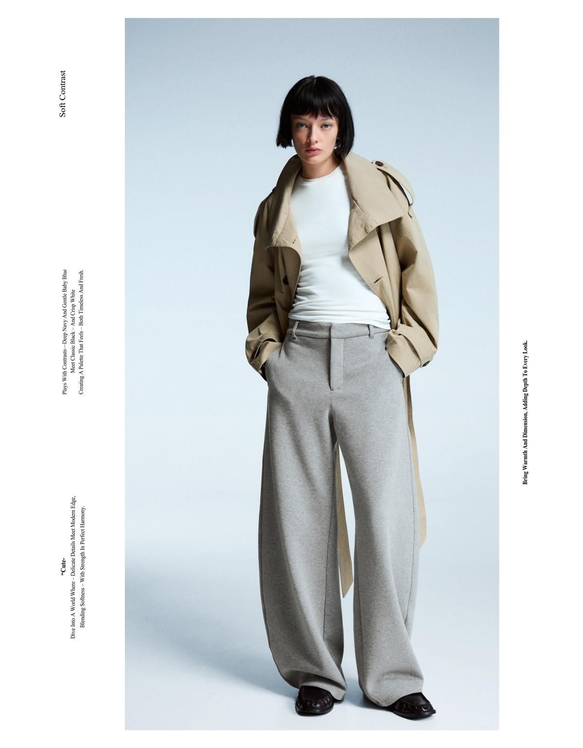 버쉬카 테일러드핏 벌룬 와이드 슬랙스 팬츠 5139/727 GREY 이미지 7