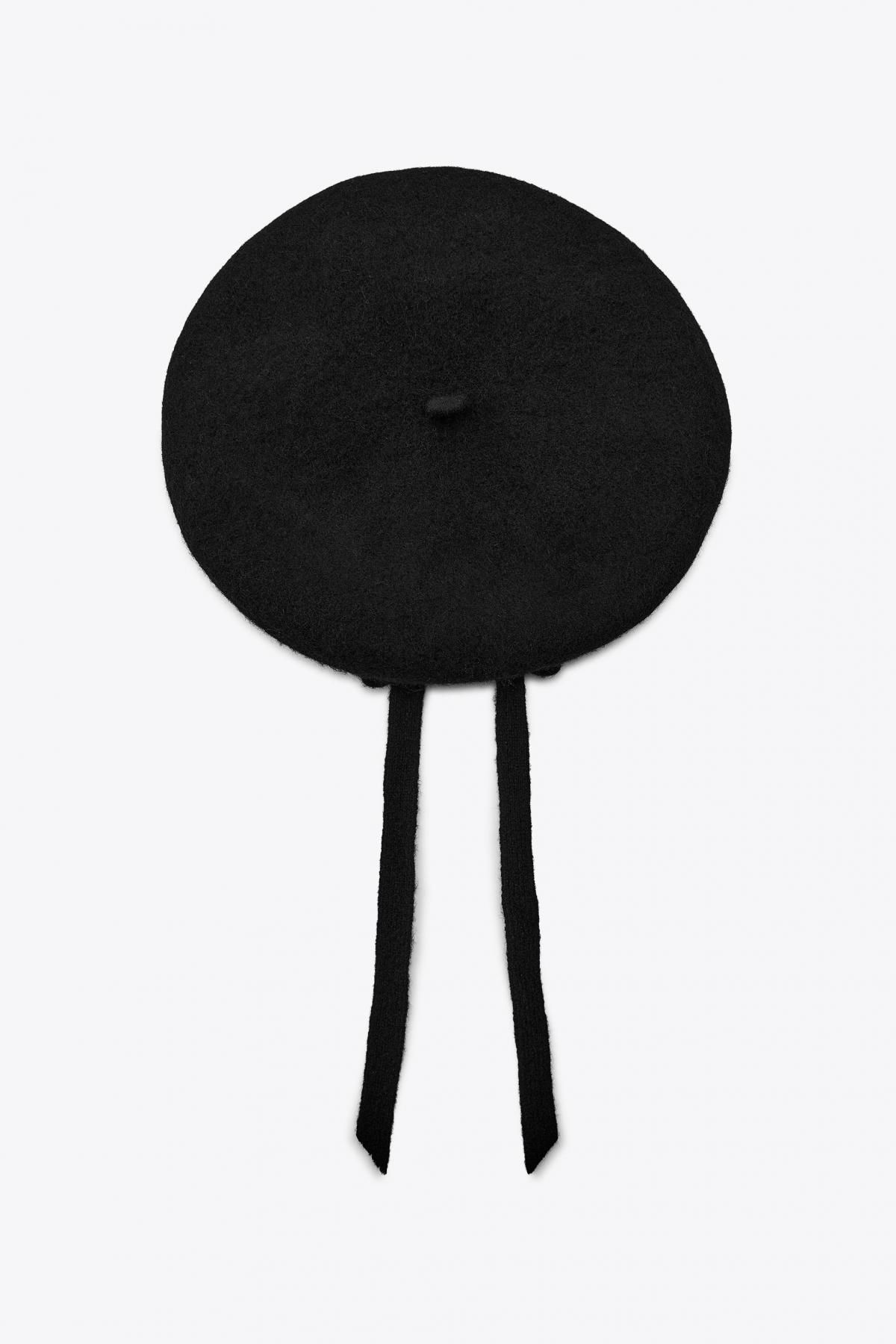 자라 프렌치 울 리본 장식 베레모 3920/791 BLACK - 메인 이미지