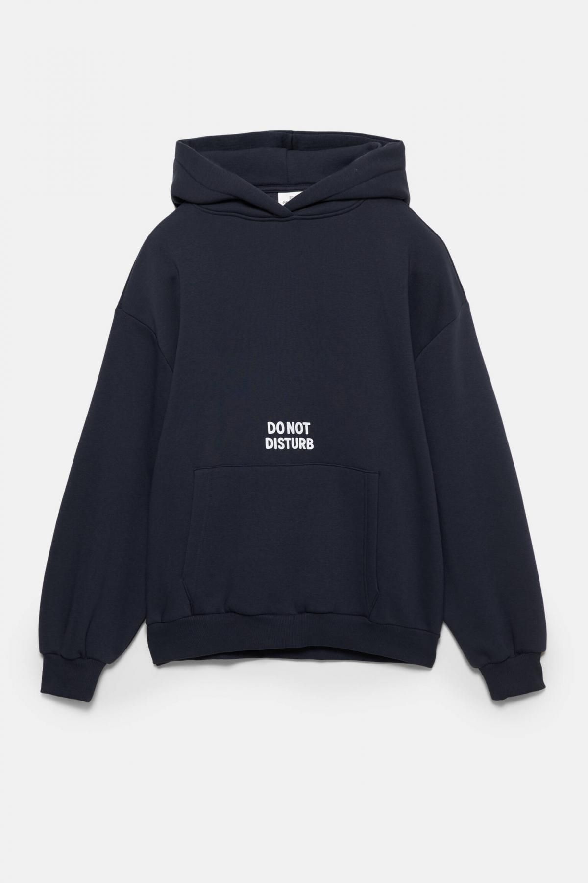 풀앤베어 캣 그래픽 후드 스웨트셔츠 7560/365 NAVY - 상품 이미지