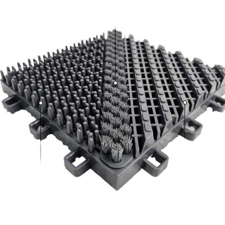 현관 발판 신발털이 출입구 업소용 사무실 자동문 깔판 그레이 120x255cm - 상세 이미지 3