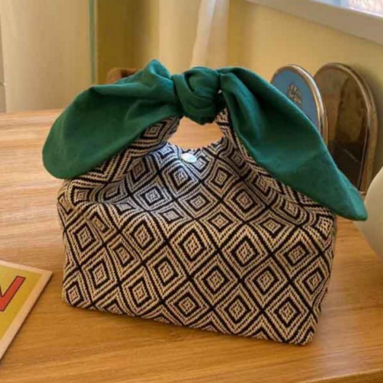 도시락 가방 런치 도트백 직장인 나들이 소풍 - 메인 이미지