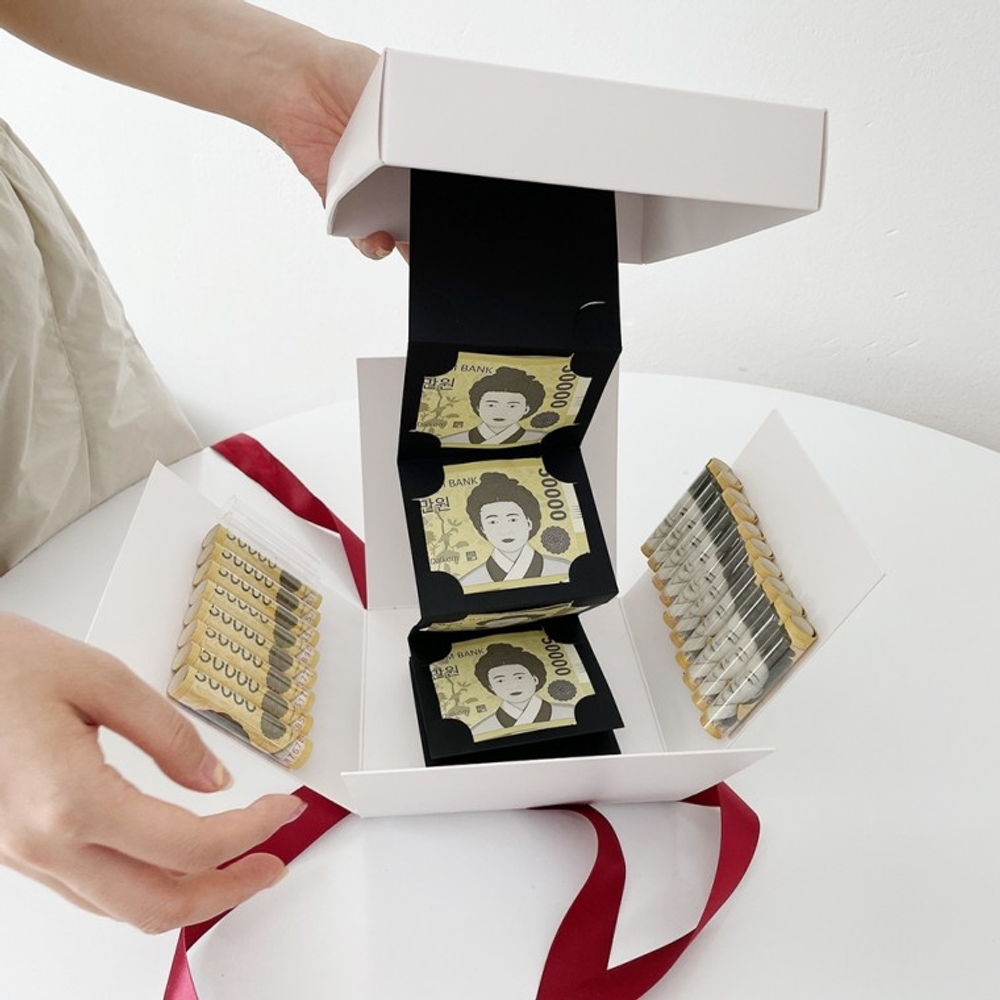 서프라이즈 반전 용돈 박스 상자 부모님 생일 생신 선물 현금 돈 이벤트 - 메인 이미지
