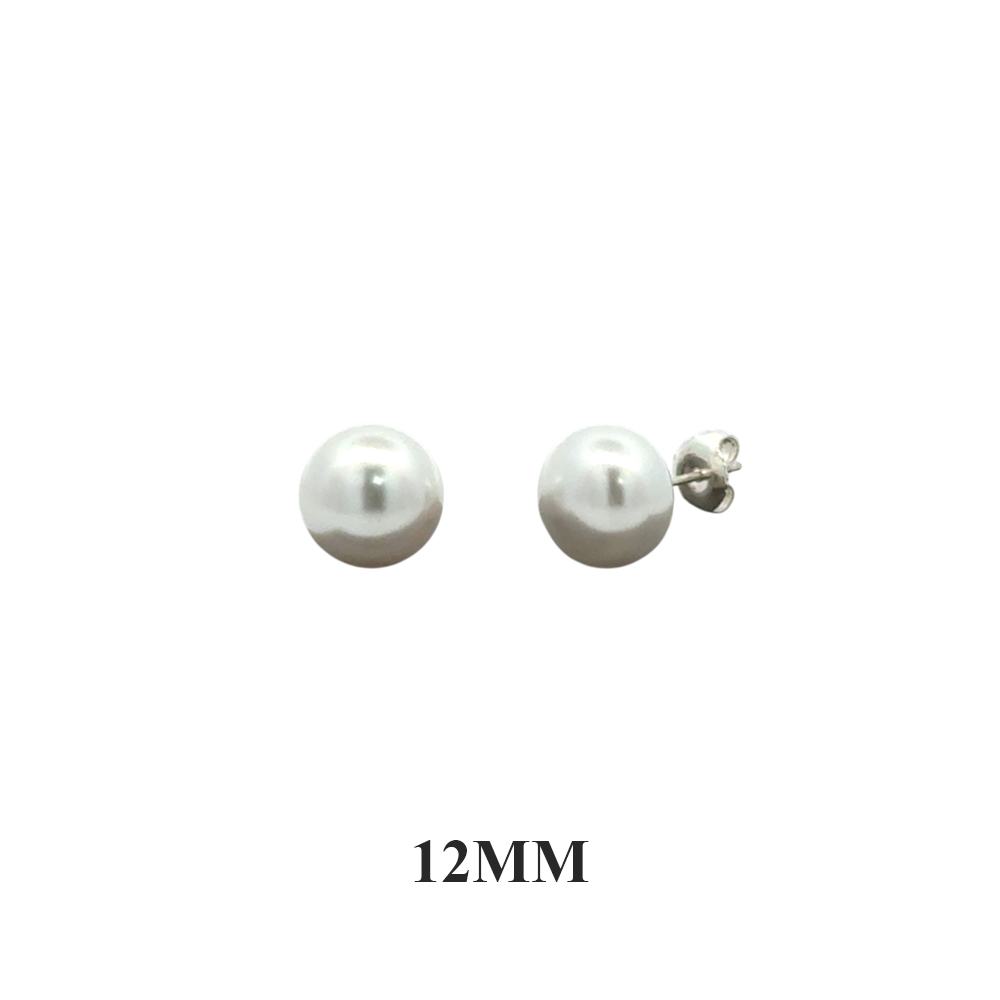 실버925 왕진주 볼드 귀걸이 12-16mm - 상세 이미지 4