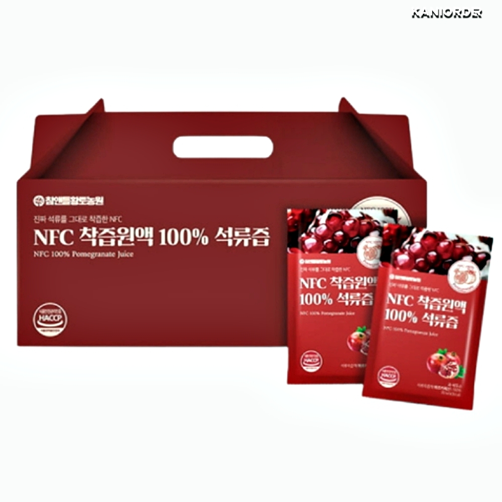 NFC 착즙 석류즙 에스트로겐 식품 중년여성 엄마선물 석류 엑기스 음료 100포 - 상품 이미지
