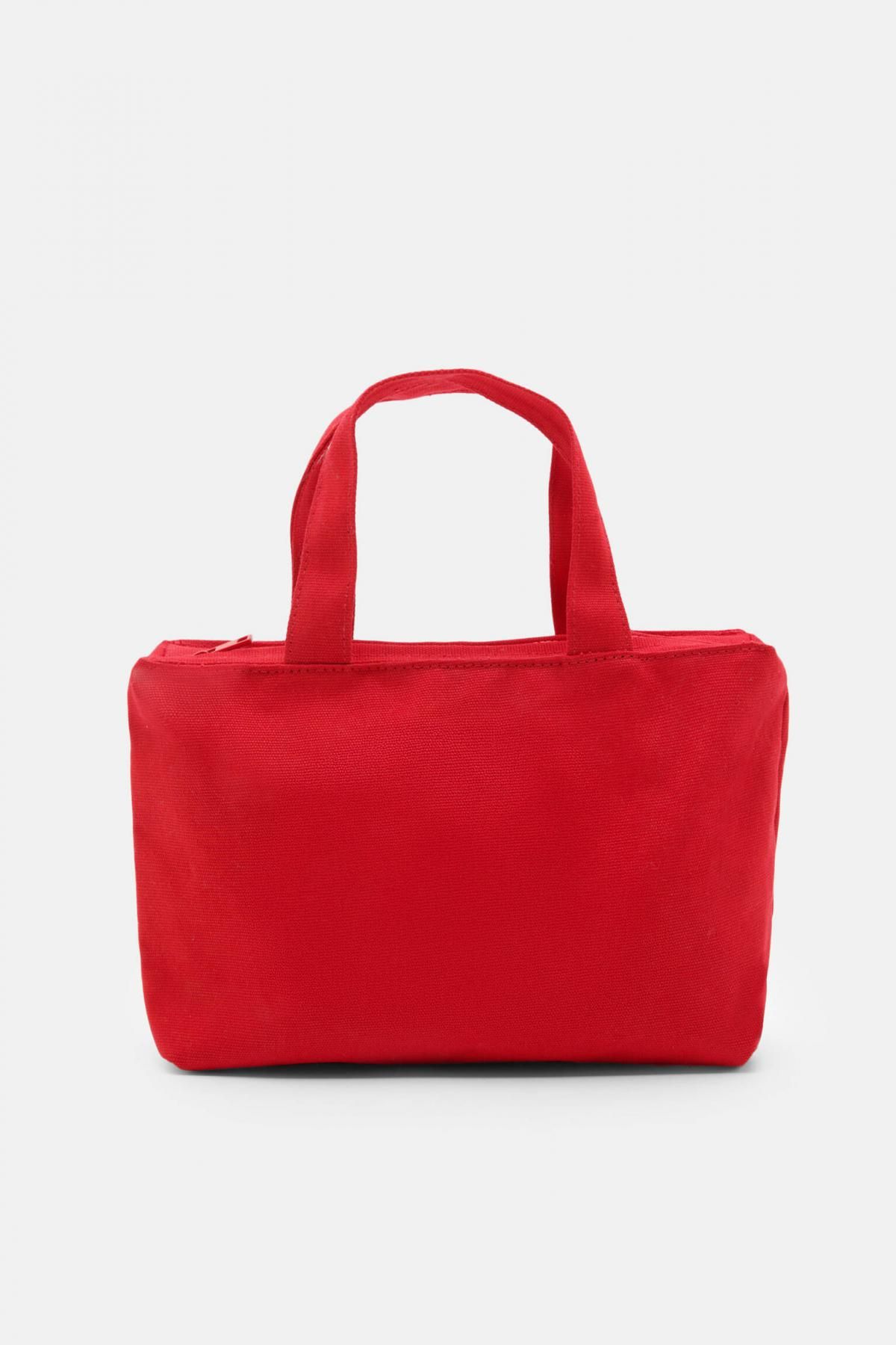 풀앤베어 플라워 프린트 미니 토트백 3987/316 RED - 상세 이미지 4