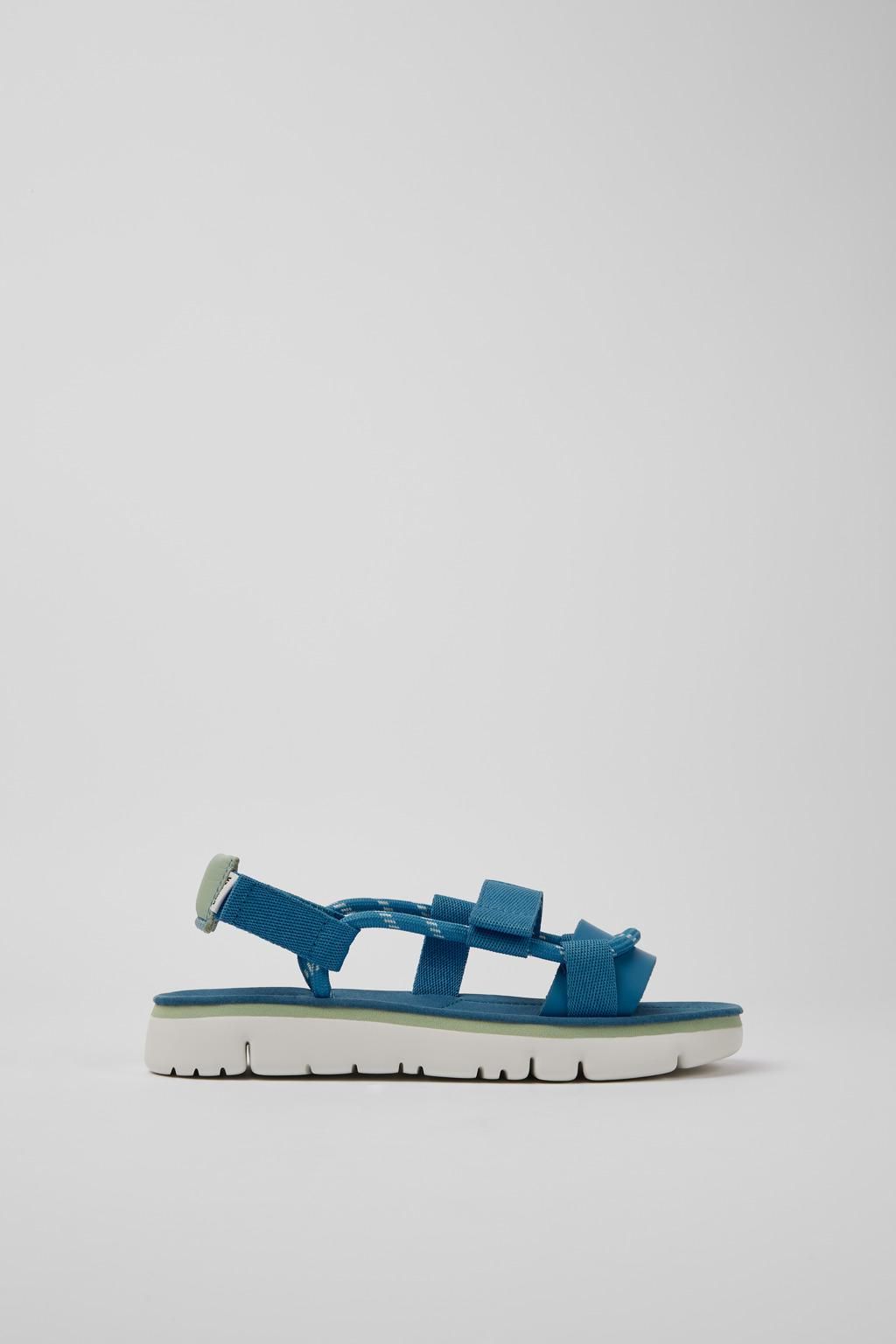 캠퍼 블루그린 XL 스트랩 샌들 K201191-007 BLUE - 메인 이미지