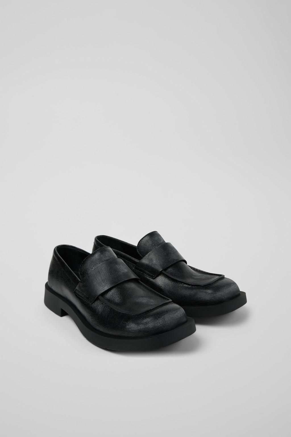 캠퍼 클래식 블랙 레더 로퍼 Mil 1978 A500003-021 BLACK - 상세 이미지 2