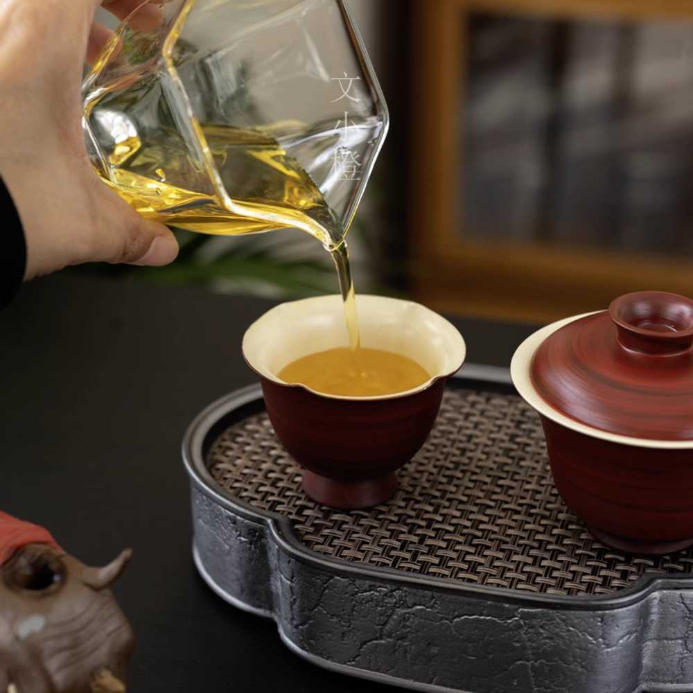 차도 주석 차판 다기 받침 티트레이 다도 인테리어 단일상품 - 상세 이미지 5
