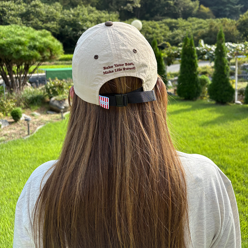 [밤 과수원 에디션] 피지컬베이커리 가을 햇밤 모자 데일리 볼캡 야구 하트 퀵드라이 나일론 베이지 브라운, FREE(One size) 이미지 8