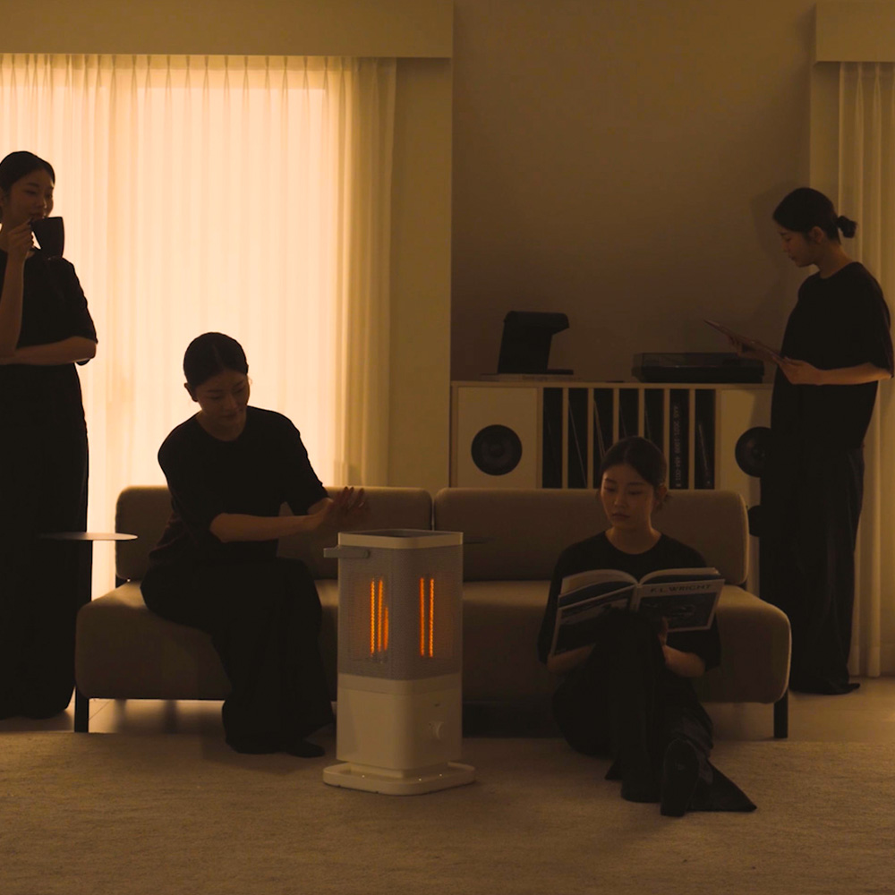 에디르 오방난로 가정용 전기히터 카본 사무실 전기난로 난방기